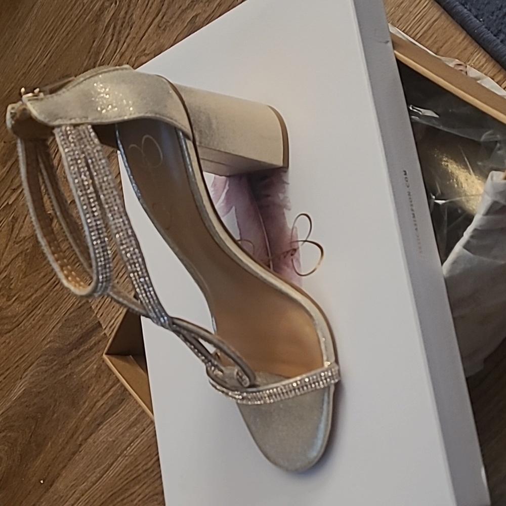High heeled sandals